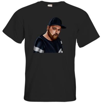 Motiv: T-Shirt Premium FAIR WEAR - Deroxs Porträt - bestimme auf Wunsch Details wie Produkt, Grösse, Farbe und Position selbst ! Motiv: T-Shirt Premium FAIR WEAR - Deroxs Porträt