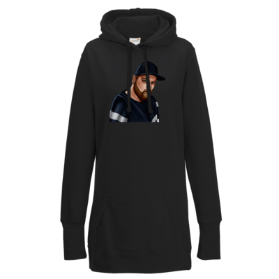 Motiv: Lady Longline Hoodie - Deroxs Porträt - bestimme auf Wunsch Details wie Produkt, Grösse, Farbe und Position selbst ! Motiv: Lady Longline Hoodie - Deroxs Porträt