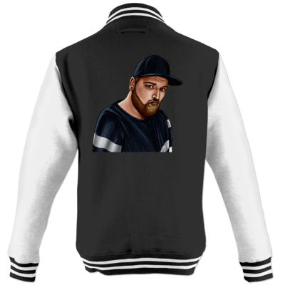 Motiv: College Jacke - Deroxs Porträt - bestimme auf Wunsch Details wie Produkt, Grösse, Farbe und Position selbst ! Motiv: College Jacke - Deroxs Porträt