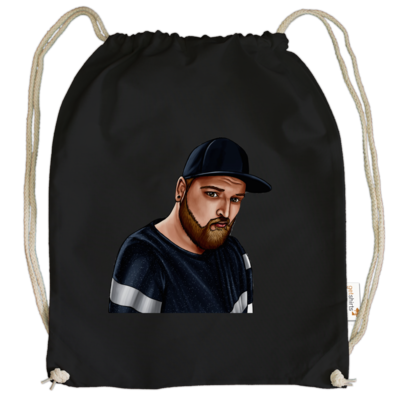 Motiv: Cotton Gymsac - Deroxs Porträt - bestimme auf Wunsch Details wie Produkt, Grösse, Farbe und Position selbst ! Motiv: Cotton Gymsac - Deroxs Porträt