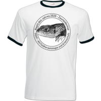 Motiv: T-Shirt Ringer - Reptil des Jahres 2020 - Zauneidechse - bestimme auf Wunsch Details wie Produkt, Grösse, Farbe und Position selbst ! Motiv: T-Shirt Ringer - Reptil des Jahres 2020 - Zauneidechse