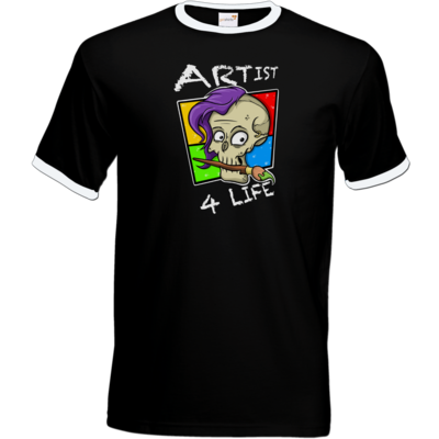 Motiv: T-Shirt Ringer - Artist4life - bestimme auf Wunsch Details wie Produkt, Grösse, Farbe und Position selbst ! Motiv: T-Shirt Ringer - Artist4life