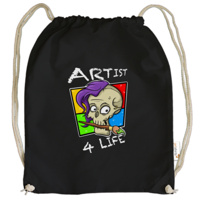 Motiv: Cotton Gymsac - Artist4life - bestimme auf Wunsch Details wie Produkt, Grösse, Farbe und Position selbst ! Motiv: Cotton Gymsac - Artist4life