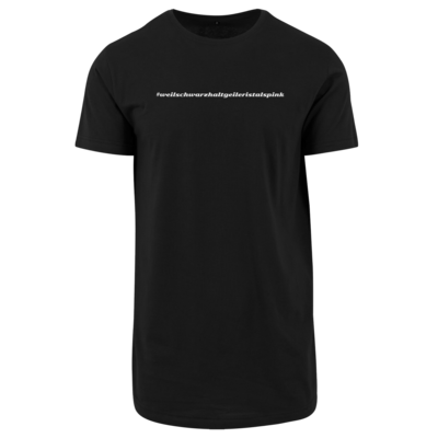 Motiv: Shaped Long Tee - Hashtag Pink - bestimme auf Wunsch Details wie Produkt, Grösse, Farbe und Position selbst ! Motiv: Shaped Long Tee - Hashtag Pink