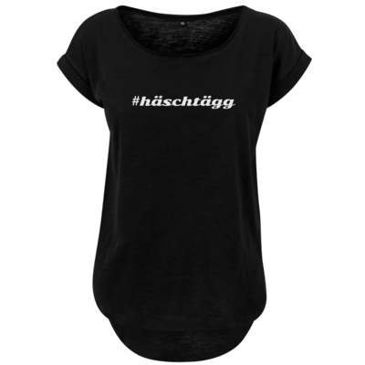 Motiv: Ladies Long Slub Tee - Hashtag - bestimme auf Wunsch Details wie Produkt, Grösse, Farbe und Position selbst ! Motiv: Ladies Long Slub Tee - Hashtag