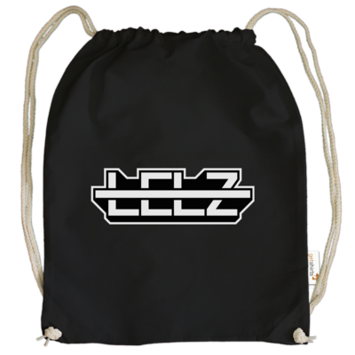 Motiv: Cotton Gymsac - Lelz Logo - bestimme auf Wunsch Details wie Produkt, Grösse, Farbe und Position selbst ! Motiv: Cotton Gymsac - Lelz Logo