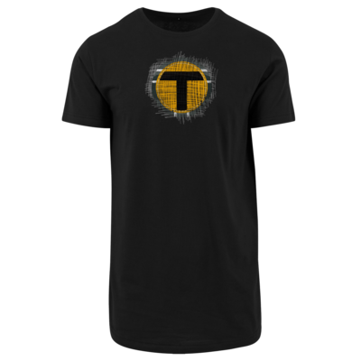 Motiv: Shaped Long Tee - Tomtrax Logo - bestimme auf Wunsch Details wie Produkt, Grösse, Farbe und Position selbst ! Motiv: Shaped Long Tee - Tomtrax Logo