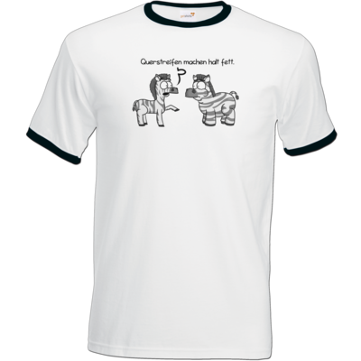 Motiv: T-Shirt Ringer - Zebra - bestimme auf Wunsch Details wie Produkt, Grösse, Farbe und Position selbst ! Motiv: T-Shirt Ringer - Zebra