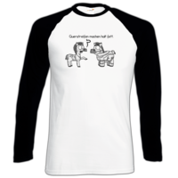 Motiv: Longsleeve Baseball T - Zebra - bestimme auf Wunsch Details wie Produkt, Grösse, Farbe und Position selbst ! Motiv: Longsleeve Baseball T - Zebra