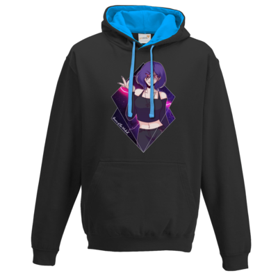 Motiv: Two-Tone Hoodie - Queen Nega Lucy - Bild - bestimme auf Wunsch Details wie Produkt, Grösse, Farbe und Position selbst ! Motiv: Two-Tone Hoodie - Queen Nega Lucy - Bild