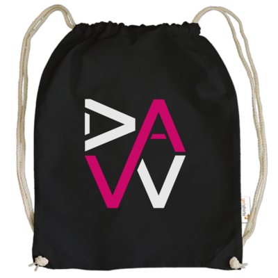 Motiv: Cotton Gymsac - DaW-Logo Pink - bestimme auf Wunsch Details wie Produkt, Grösse, Farbe und Position selbst ! Motiv: Cotton Gymsac - DaW-Logo Pink