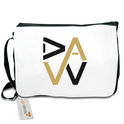 Motiv: Schultertasche - DaW-Logo Gold - bestimme auf Wunsch Details wie Produkt, Grösse, Farbe und Position selbst ! Motiv: Schultertasche - DaW-Logo Gold