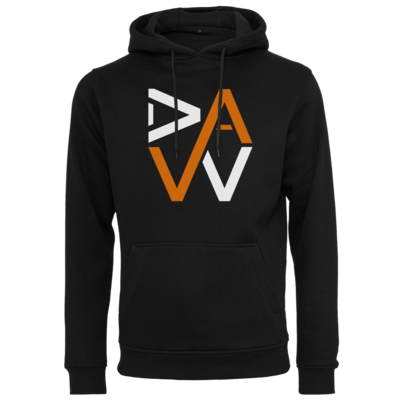Motiv: Heavy Hoodie - DaW-Logo Orange - bestimme auf Wunsch Details wie Produkt, Grösse, Farbe und Position selbst ! Motiv: Heavy Hoodie - DaW-Logo Orange