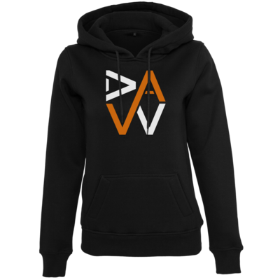 Motiv: Womens Heavy Hoody - DaW-Logo Orange - bestimme auf Wunsch Details wie Produkt, Grösse, Farbe und Position selbst ! Motiv: Womens Heavy Hoody - DaW-Logo Orange