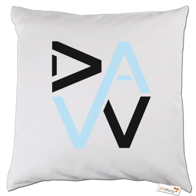 Motiv: Kissen - DaW-Logo Hellblau - bestimme auf Wunsch Details wie Produkt, Grösse, Farbe und Position selbst ! Motiv: Kissen - DaW-Logo Hellblau