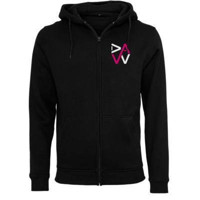 Motiv: Heavy Zip-Hoodie - DaW-Logo Pink - bestimme auf Wunsch Details wie Produkt, Grösse, Farbe und Position selbst ! Motiv: Heavy Zip-Hoodie - DaW-Logo Pink