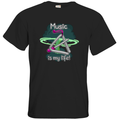 Motiv: T-Shirt Premium FAIR WEAR - Musik - bestimme auf Wunsch Details wie Produkt, Grösse, Farbe und Position selbst ! Motiv: T-Shirt Premium FAIR WEAR - Musik