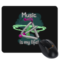 Motiv: Mousepad Textil - Musik - bestimme auf Wunsch Details wie Produkt, Grösse, Farbe und Position selbst ! Motiv: Mousepad Textil - Musik