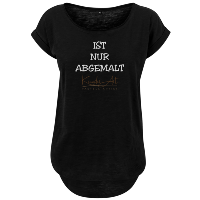 Motiv: Ladies Long Slub Tee - Abgemalt - bestimme auf Wunsch Details wie Produkt, Grösse, Farbe und Position selbst ! Motiv: Ladies Long Slub Tee - Abgemalt