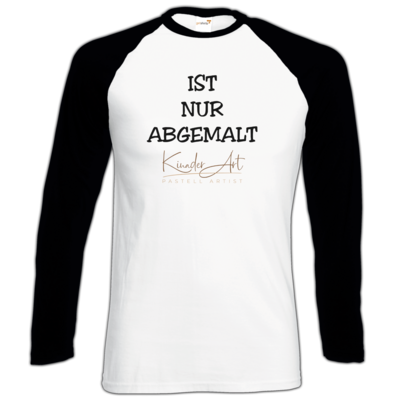 Motiv: Longsleeve Baseball T - Abgemalt - bestimme auf Wunsch Details wie Produkt, Grösse, Farbe und Position selbst ! Motiv: Longsleeve Baseball T - Abgemalt