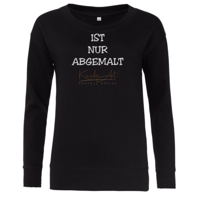 Motiv: Girlie Crew Sweatshirt - Abgemalt - bestimme auf Wunsch Details wie Produkt, Grösse, Farbe und Position selbst ! Motiv: Girlie Crew Sweatshirt - Abgemalt