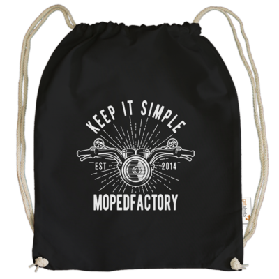 Motiv: Cotton Gymsac - Keep it simple - bestimme auf Wunsch Details wie Produkt, Grösse, Farbe und Position selbst ! Motiv: Cotton Gymsac - Keep it simple