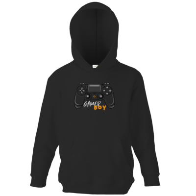 Motiv: Kids Hooded Sweat - GamerBoy - bestimme auf Wunsch Details wie Produkt, Grösse, Farbe und Position selbst ! Motiv: Kids Hooded Sweat - GamerBoy