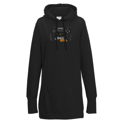 Motiv: Lady Longline Hoodie - GamerGirl - bestimme auf Wunsch Details wie Produkt, Grösse, Farbe und Position selbst ! Motiv: Lady Longline Hoodie - GamerGirl