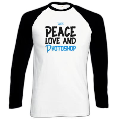Motiv: Longsleeve Baseball T - Love - bestimme auf Wunsch Details wie Produkt, Grösse, Farbe und Position selbst ! Motiv: Longsleeve Baseball T - Love