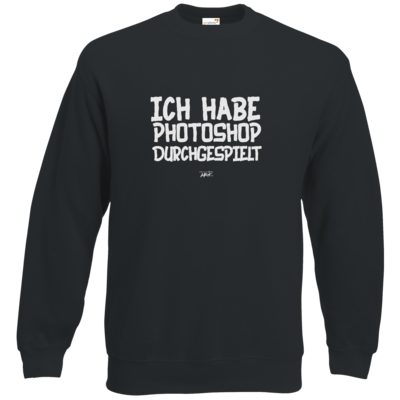 Motiv: Sweatshirt Classic - Ich hab PS durchgespielt - bestimme auf Wunsch Details wie Produkt, Grösse, Farbe und Position selbst ! Motiv: Sweatshirt Classic - Ich hab PS durchgespielt