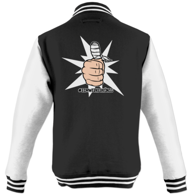 Motiv: College Jacke - #heimwerkerkönig - bestimme auf Wunsch Details wie Produkt, Grösse, Farbe und Position selbst ! Motiv: College Jacke - #heimwerkerkönig
