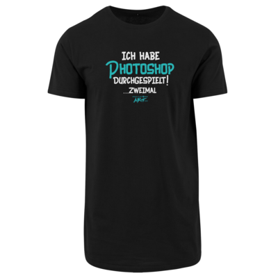 Motiv: Shaped Long Tee - Ich habe Photoshop durchgespielt - bestimme auf Wunsch Details wie Produkt, Grösse, Farbe und Position selbst ! Motiv: Shaped Long Tee - Ich habe Photoshop durchgespielt
