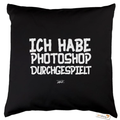 Motiv: Kissen Baumwolle - Ich hab PS durchgespielt - bestimme auf Wunsch Details wie Produkt, Grösse, Farbe und Position selbst ! Motiv: Kissen Baumwolle - Ich hab PS durchgespielt