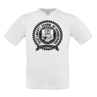 Motiv: T-Shirt V-Neck FAIR WEAR - Bast'lwast'l School of Engineering - bestimme auf Wunsch Details wie Produkt, Grösse, Farbe und Position selbst ! Motiv: T-Shirt V-Neck FAIR WEAR - Bast'lwast'l School of Engineering