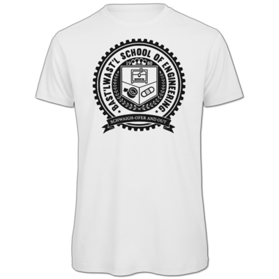 Motiv: Organic T-Shirt - Bast'lwast'l School of Engineering - bestimme auf Wunsch Details wie Produkt, Grösse, Farbe und Position selbst ! Motiv: Organic T-Shirt - Bast'lwast'l School of Engineering
