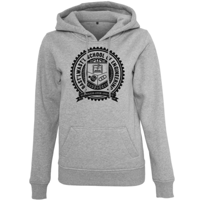 Motiv: Womens Heavy Hoody - Bast'lwast'l School of Engineering - bestimme auf Wunsch Details wie Produkt, Grösse, Farbe und Position selbst ! Motiv: Womens Heavy Hoody - Bast'lwast'l School of Engineering