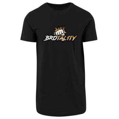 Motiv: Shaped Long Tee - Goldenfist - bestimme auf Wunsch Details wie Produkt, Grösse, Farbe und Position selbst ! Motiv: Shaped Long Tee - Goldenfist