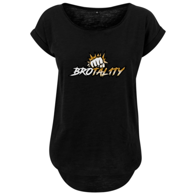 Motiv: Ladies Long Slub Tee - Goldenfist - bestimme auf Wunsch Details wie Produkt, Grösse, Farbe und Position selbst ! Motiv: Ladies Long Slub Tee - Goldenfist