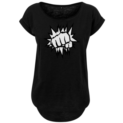 Motiv: Ladies Long Slub Tee - NEW WhiteBro - bestimme auf Wunsch Details wie Produkt, Grösse, Farbe und Position selbst ! Motiv: Ladies Long Slub Tee - NEW WhiteBro