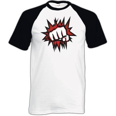 Motiv: TShirt Baseball - NEW Redfist - bestimme auf Wunsch Details wie Produkt, Grösse, Farbe und Position selbst ! Motiv: TShirt Baseball - NEW Redfist