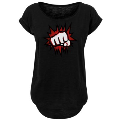 Motiv: Ladies Long Slub Tee - NEW Redfist - bestimme auf Wunsch Details wie Produkt, Grösse, Farbe und Position selbst ! Motiv: Ladies Long Slub Tee - NEW Redfist