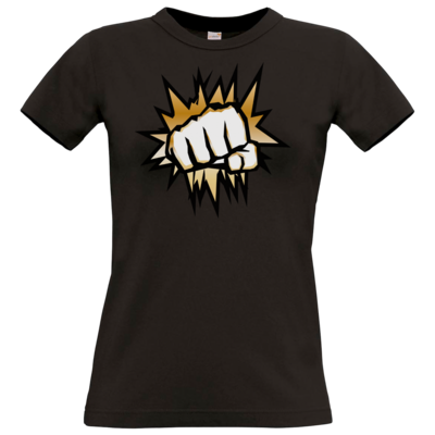 Motiv: T-Shirt Damen Premium FAIR WEAR - NEW GoldenFisting - bestimme auf Wunsch Details wie Produkt, Grösse, Farbe und Position selbst ! Motiv: T-Shirt Damen Premium FAIR WEAR - NEW GoldenFisting
