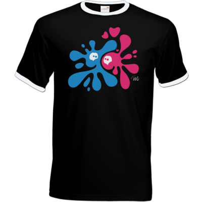 Motiv: T-Shirt Ringer - Flaplatscher - Flirtsch - bestimme auf Wunsch Details wie Produkt, Grösse, Farbe und Position selbst ! Motiv: T-Shirt Ringer - Flaplatscher - Flirtsch