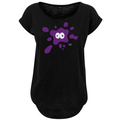 Motiv: Ladies Long Slub Tee - Flaplatscher - Splash - bestimme auf Wunsch Details wie Produkt, Grösse, Farbe und Position selbst ! Motiv: Ladies Long Slub Tee - Flaplatscher - Splash