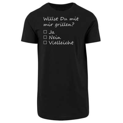 Motiv: Shaped Long Tee - bestimme auf Wunsch Details wie Produkt, Grösse, Farbe und Position selbst ! Motiv: Shaped Long Tee