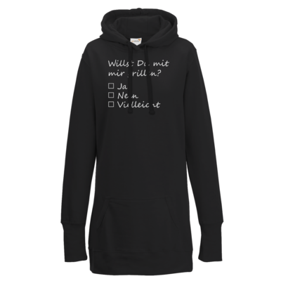 Motiv: Lady Longline Hoodie - bestimme auf Wunsch Details wie Produkt, Grösse, Farbe und Position selbst ! Motiv: Lady Longline Hoodie