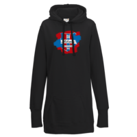 Motiv: Lady Longline Hoodie - Askania Logo Grunge - bestimme auf Wunsch Details wie Produkt, Grösse, Farbe und Position selbst ! Motiv: Lady Longline Hoodie - Askania Logo Grunge