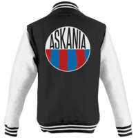 Motiv: College Jacke - Askania Retro - bestimme auf Wunsch Details wie Produkt, Grösse, Farbe und Position selbst ! Motiv: College Jacke - Askania Retro