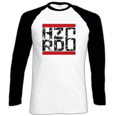 Motiv: Longsleeve Baseball T - HZRD6 - bestimme auf Wunsch Details wie Produkt, Grösse, Farbe und Position selbst ! Motiv: Longsleeve Baseball T - HZRD6