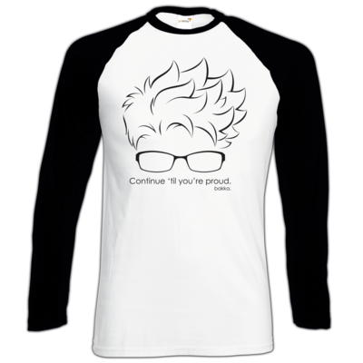 Motiv: Longsleeve Baseball T - proud - bestimme auf Wunsch Details wie Produkt, Grösse, Farbe und Position selbst ! Motiv: Longsleeve Baseball T - proud